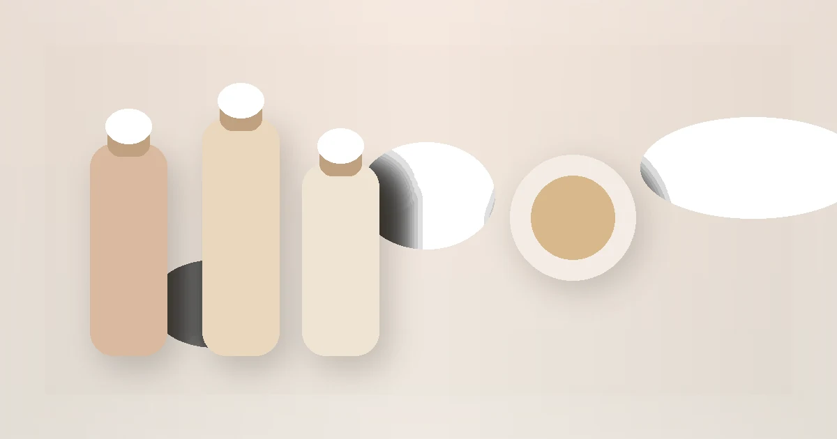 Common Skincare Mistakes Beginners Make guide visual with skincare bottles and jars on a calm routine surface.
