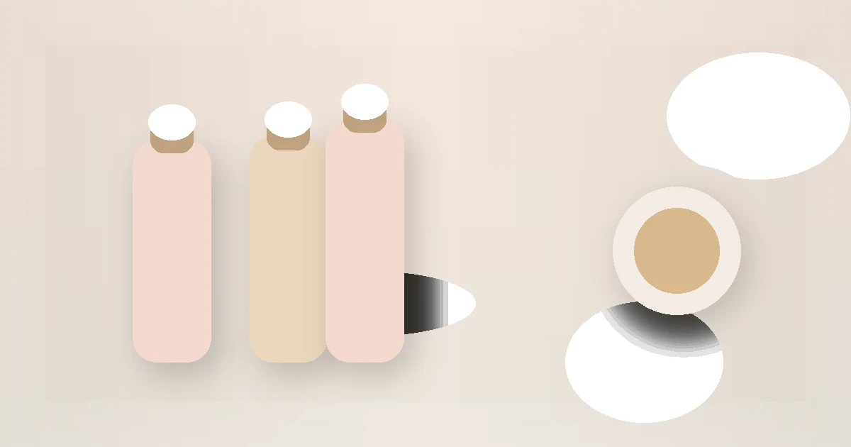 Skincare Routine in Your 30s: Simple Basics guide visual with skincare bottles and jars on a calm routine surface.